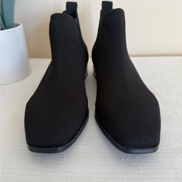 New VIVAIA Ryan Pro Squared Toe Black Knit Slip In Ankle Booties EU39.5 US 8.5 - Picture 5 of 14